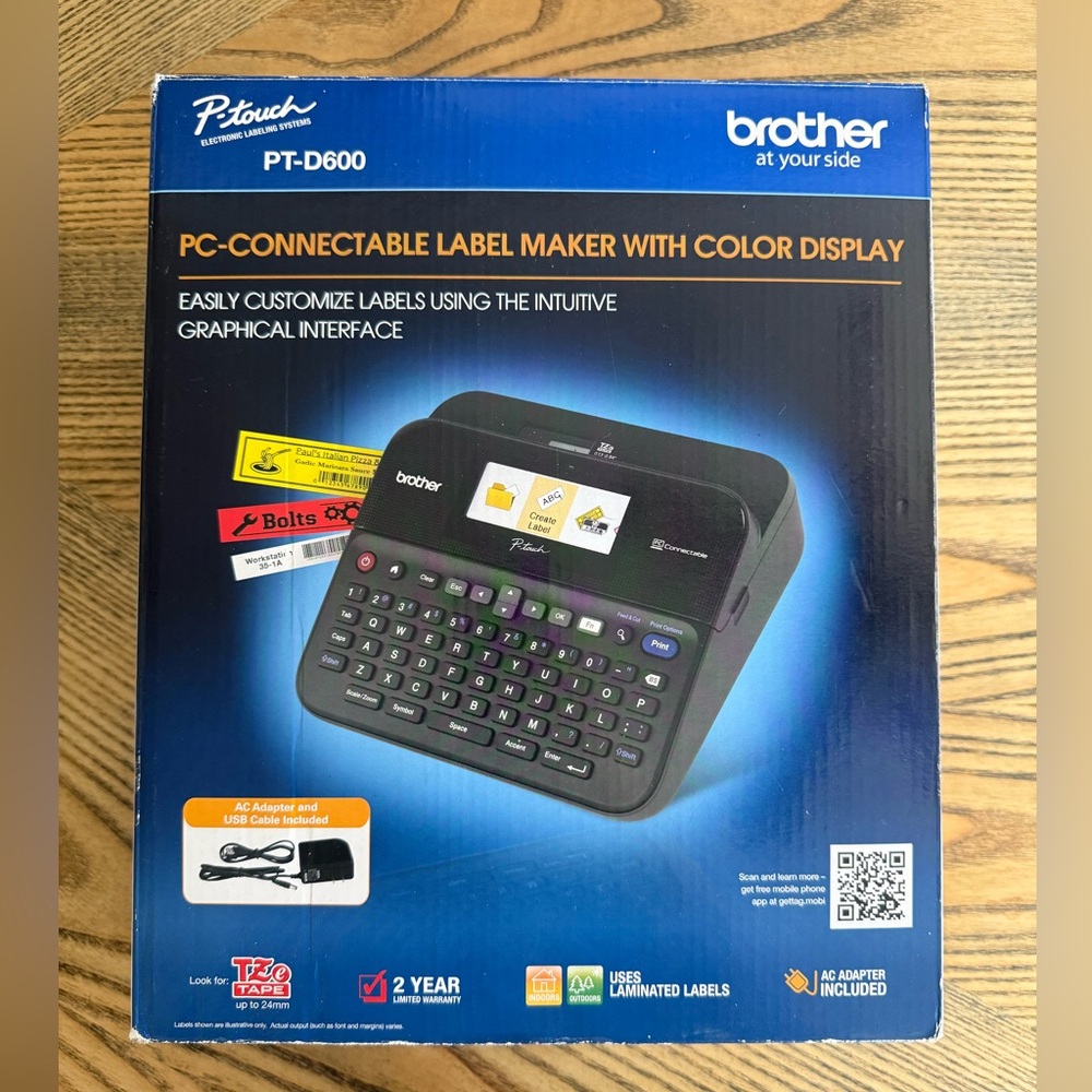 Brother PT-D600 Black Label Maker